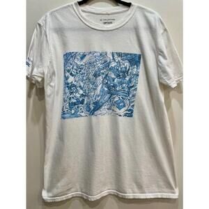 Men's DC Collection by Jim Lee Batman and Robin Graphic Comic White TShirt Large